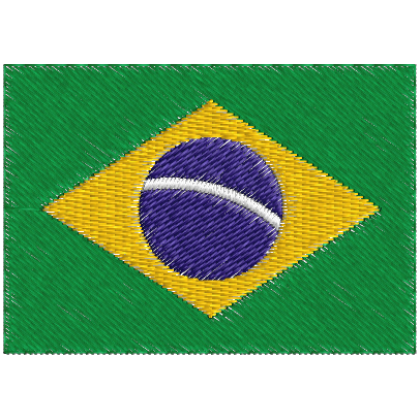 Matriz de Bordado Bandeira do Brasil 